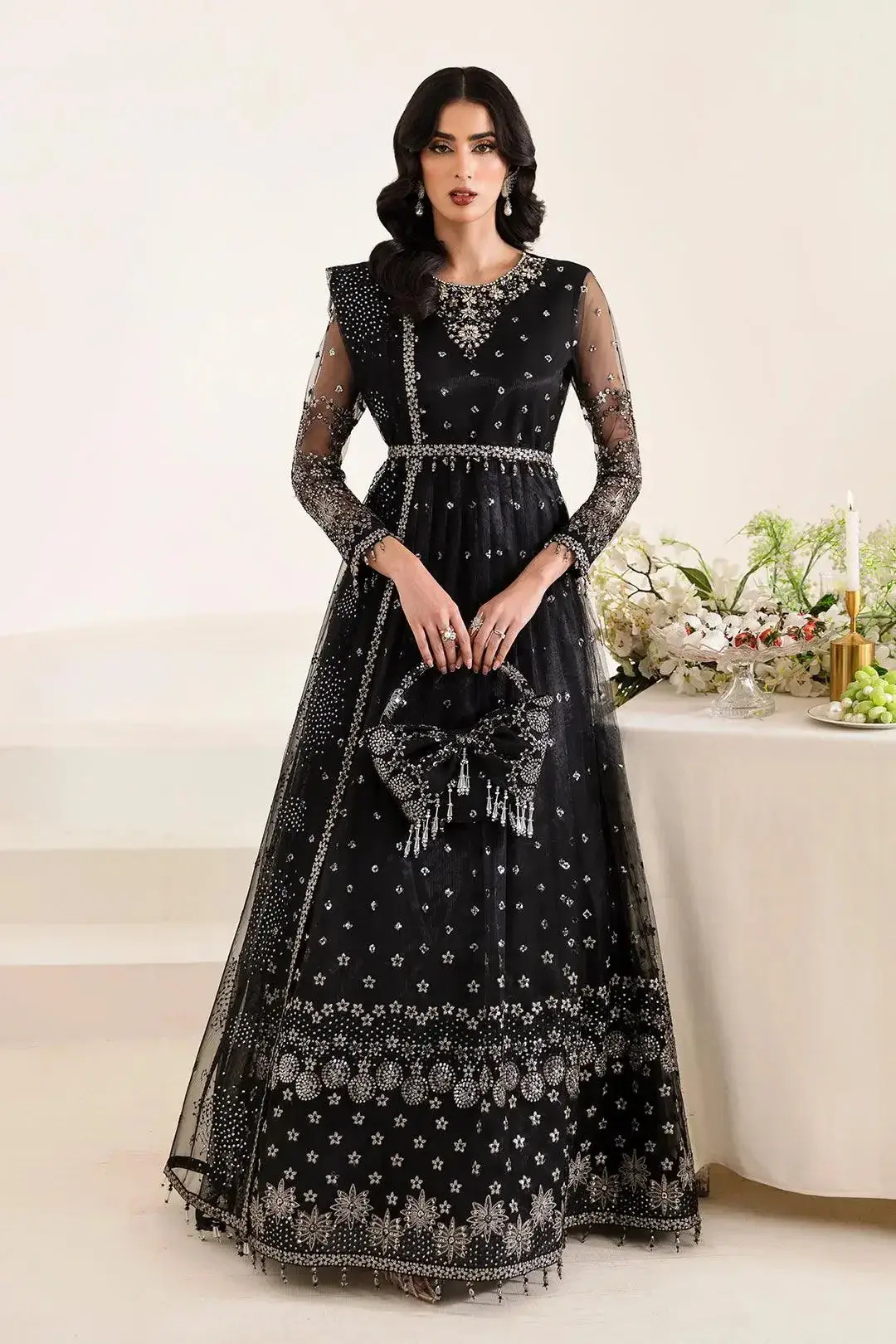 ALIZEH REENA HANDCRAFTED NET AF-HM-4017-LUCENT
