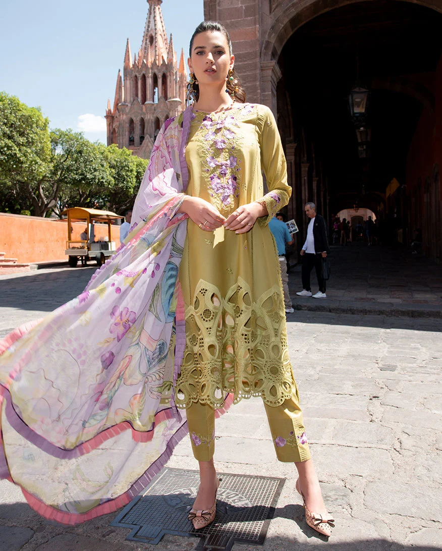 HEMLINE ODYSSEY EMBROIDERED LAWN ARANZA 3PC SUIT