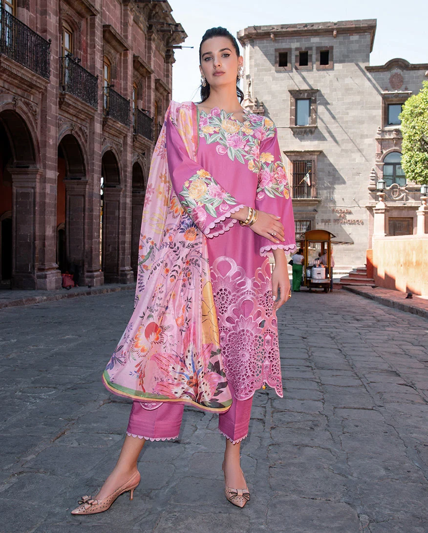 HEMLINE ODYSSEY EMBROIDERED LAWN MEREDITH 3PC SUIT